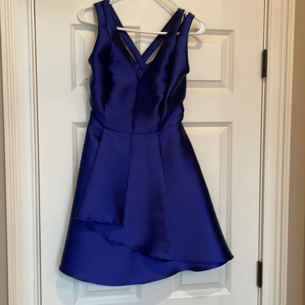 Royal blue cocktail dress